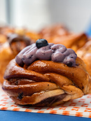 Mini Babka with Blueberry Filling