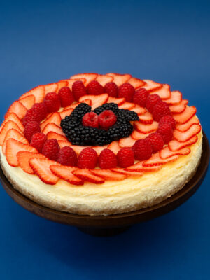 Fresh Asian fruits Cheesecake